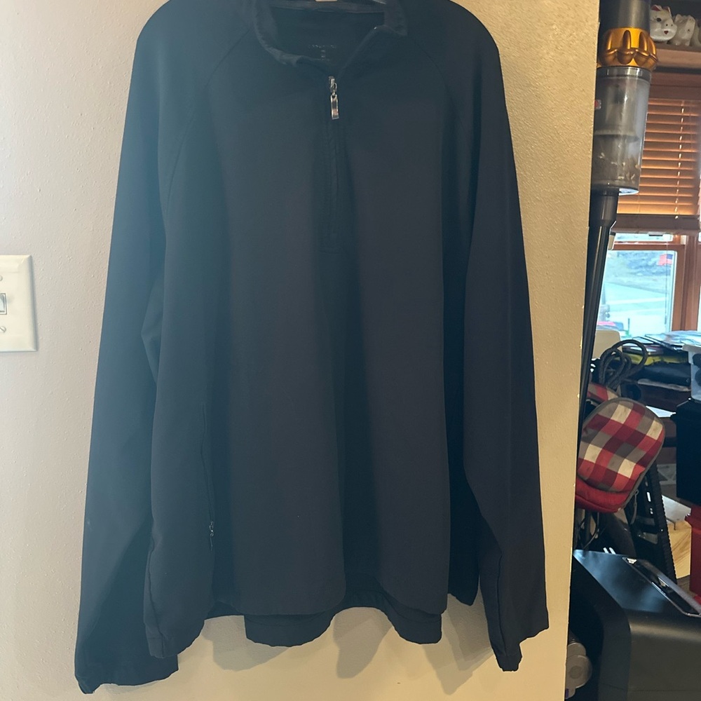 Black Quarter-Zip Pullover